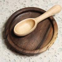 Walnut saucer with Maple scoop